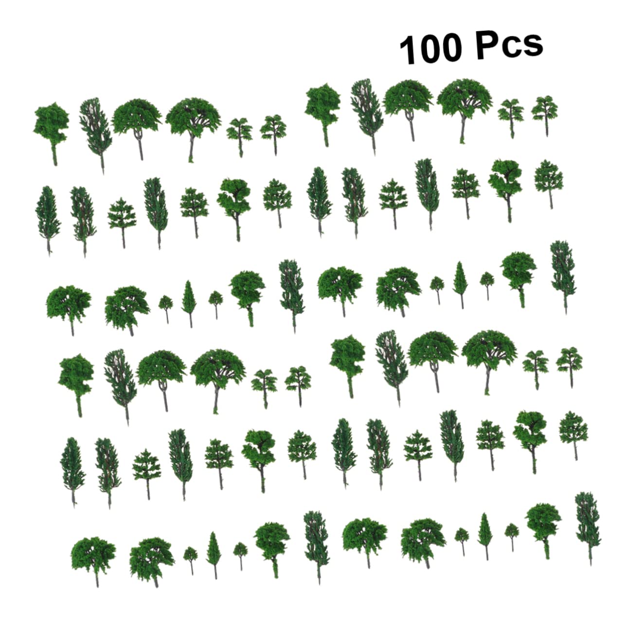 Cabilock 100 Piezas Mini Arboles Árboles Modelo De Arquitectura Paisaje Paisaje Arbol Artificial Miniatura Material Modelo