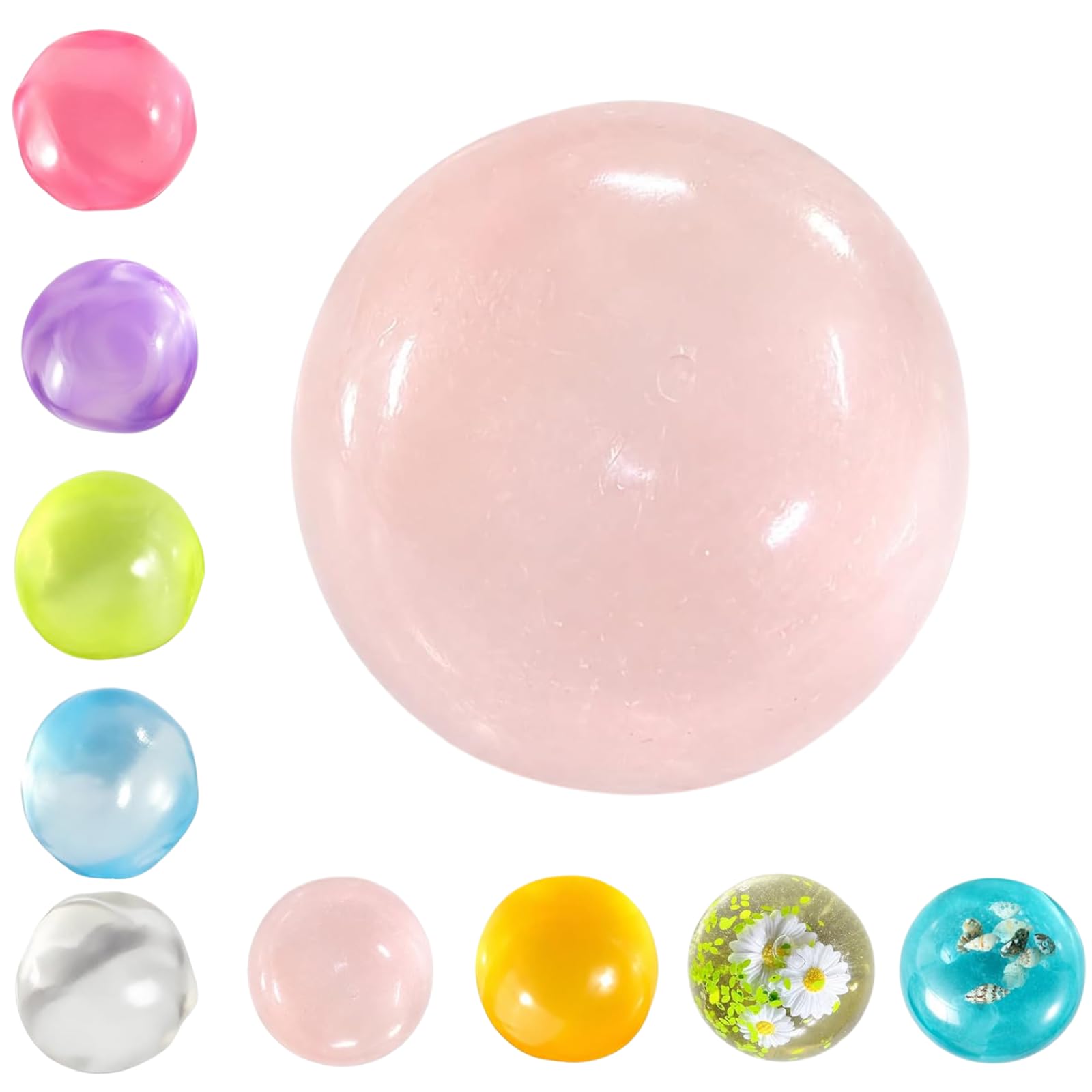 Coconut Oil Squishy, Coconut Oil Stress Ball – Super Soft,Shapeable No Rebound Stress Relief Ball,Reusable,Easy to Clean, Washable,Fun Anxiety Gift for Adults & Kids (6cm*6cm) — image 1