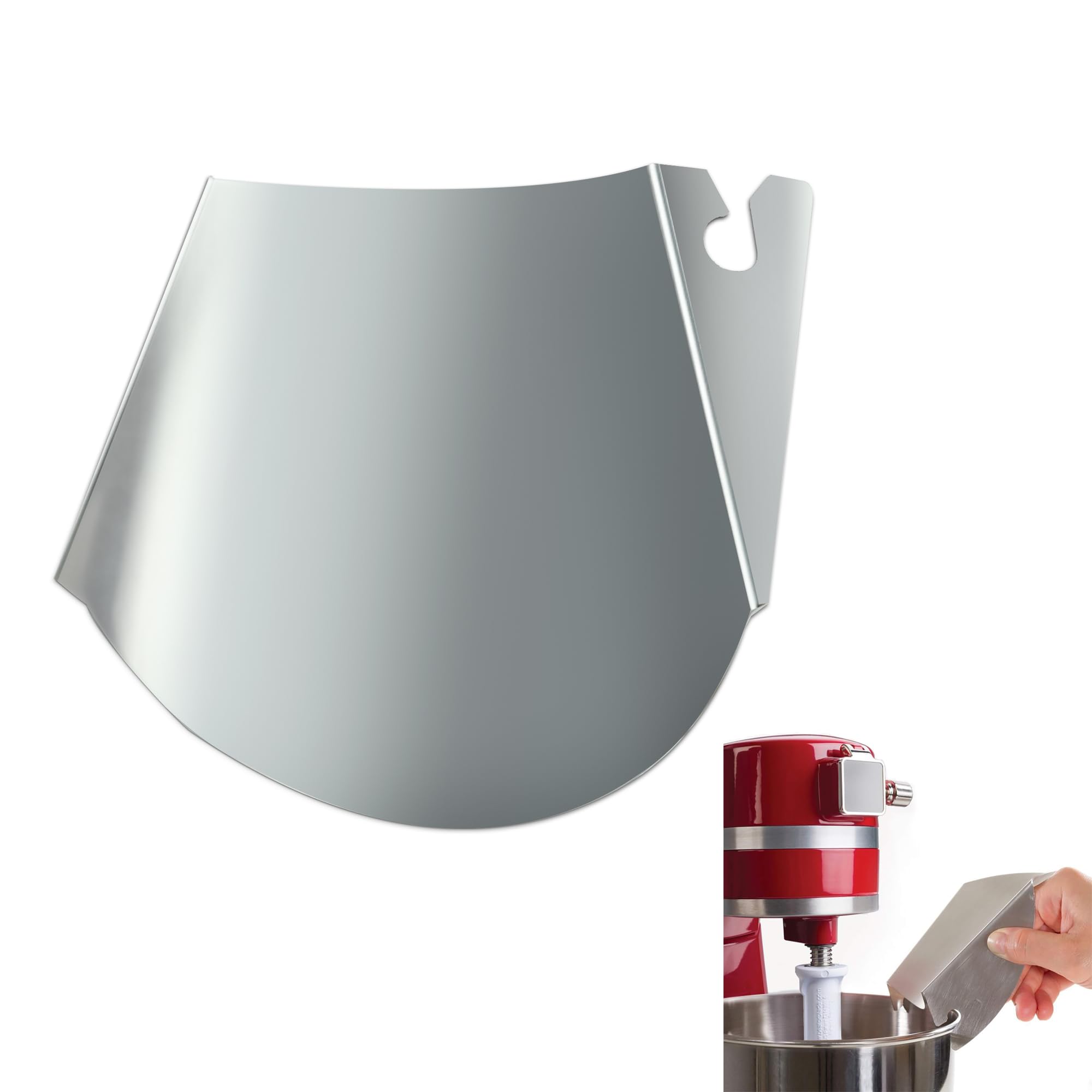 Oudizz Filling aid funnel stainless steel for Kitchen Aid stainless steel mixing bowl - Stainless steel funnel pasta attachment accessory set for Kitchen Aid baking accessories