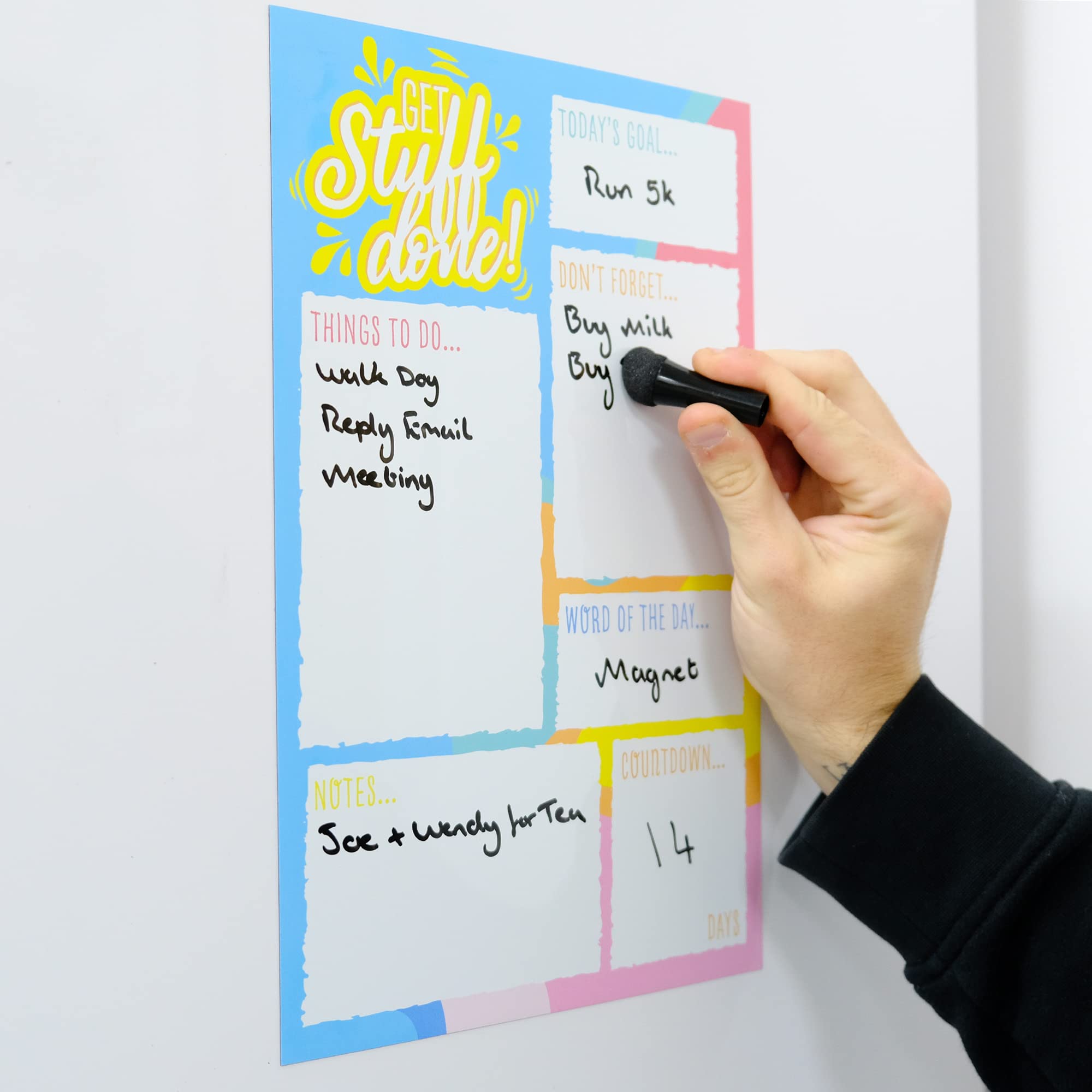 Magnetic To Do List, Daily Planner and Organiser for Fridge Whiteboard or Office, Get Organised, Reduce Stress - Image 4