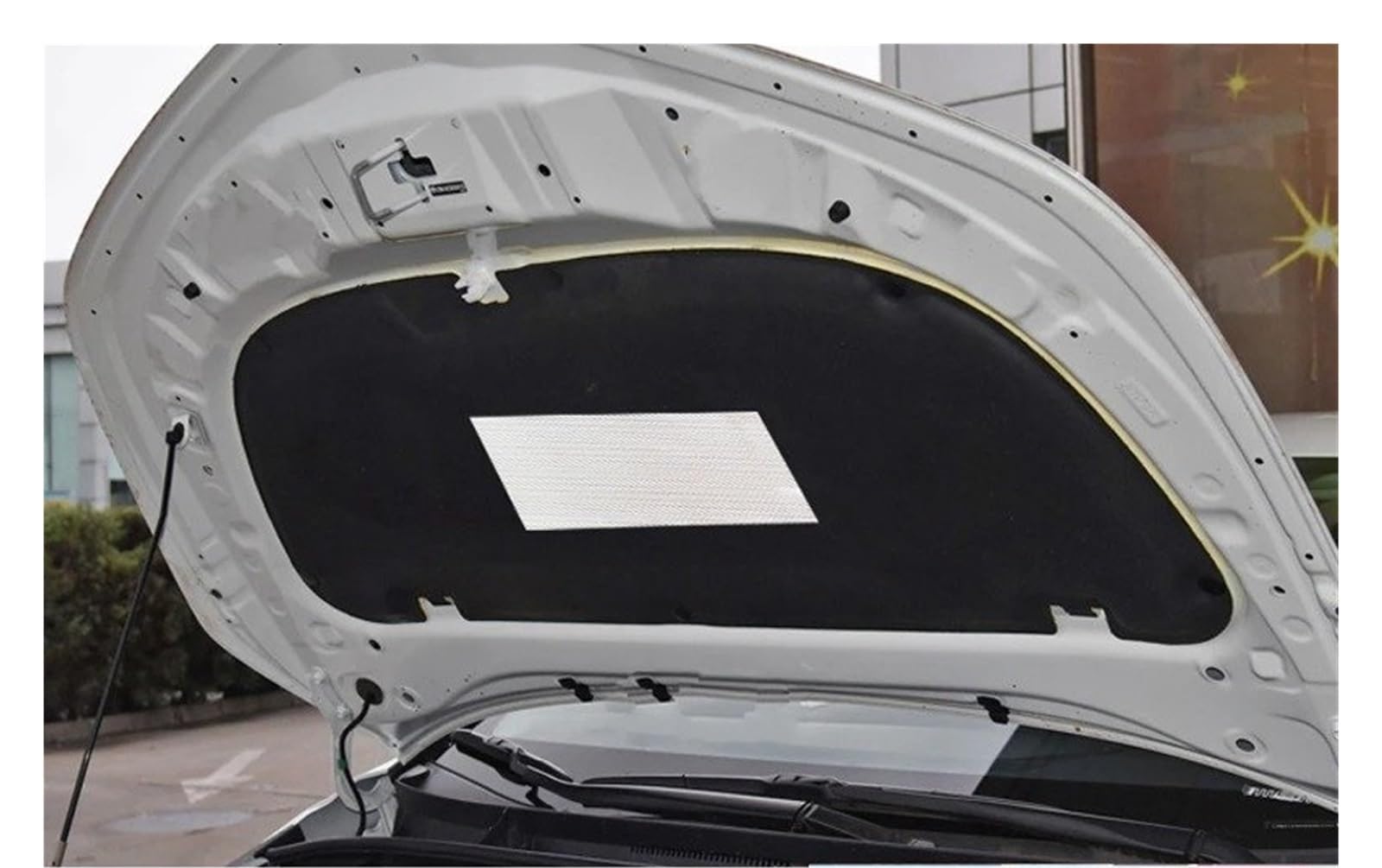 Lhdktee 2019-2021 Car Heat Sound Insulation Cotton Front Hood Engine Firewall Mat Pad Cover For Toyota For Corolla For Sedan 2007 - 2009 2010 2011 2012 2013 2018 2021 Engine Insulation Pad