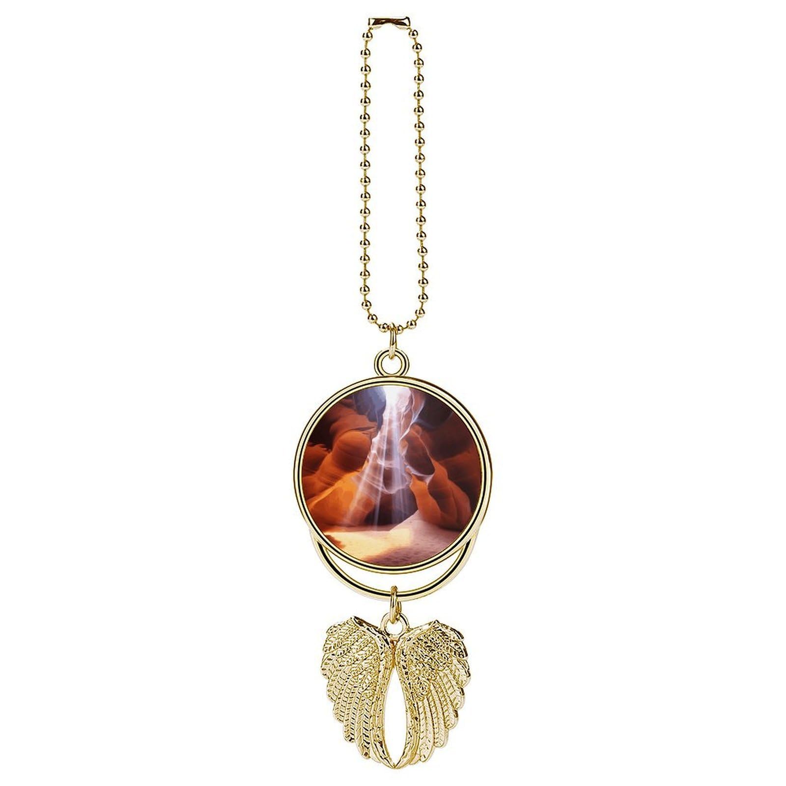 Antelope Canyon Car Pendant Rear View Mirror Hanging Ornament Auto Metal Charm for Aesthetic Interior Decor. Lucky Car Accessories Cute Funny Hanging Decor for Car Truck