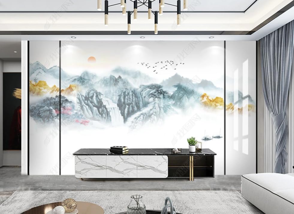 Papier peint intissé paysage pour une décoration de chambre zen