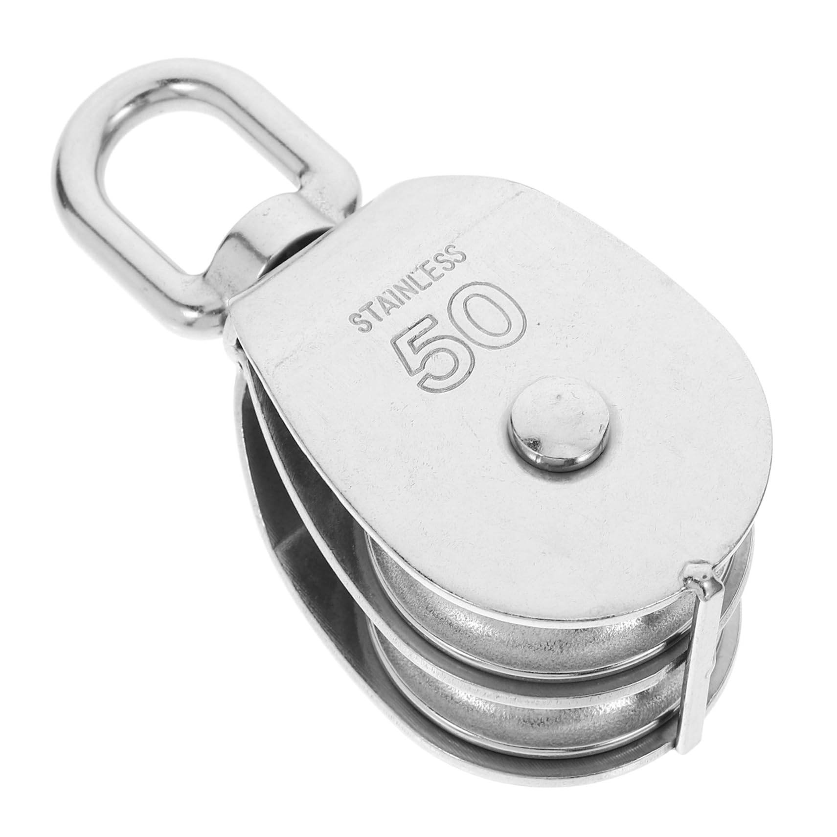 ULTECHNOVO 3 Pz Blocco Carrucola Regolabile Catena Tenditore Paranco Sollevamento Pesi Ruota Flessibile Puleggia Da Palestra Aste Portabandiera All'aperto Gancio Acciaio Inossidabile Silver