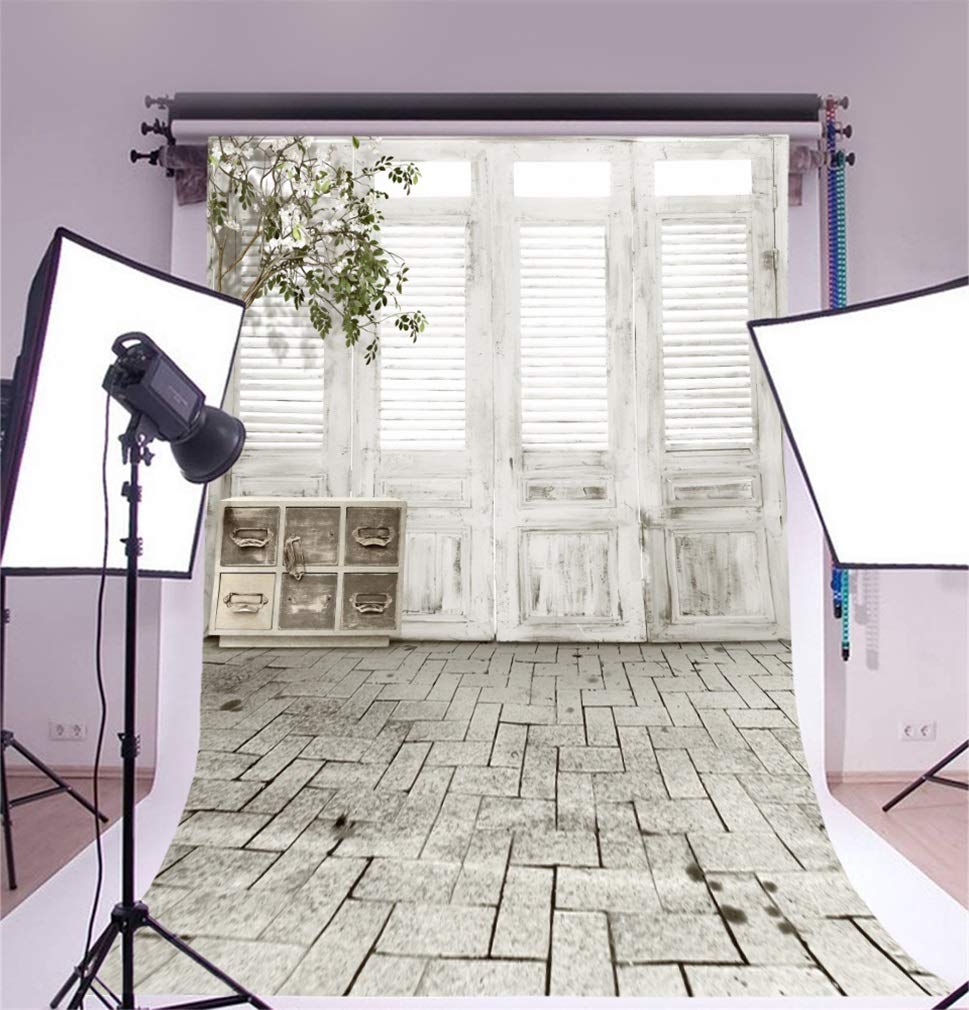 Sfondo Fotografico Vinile 3x2.5m - Tema Europeo Costruzione Con Finestra E Natura Autunnale - Foto 8