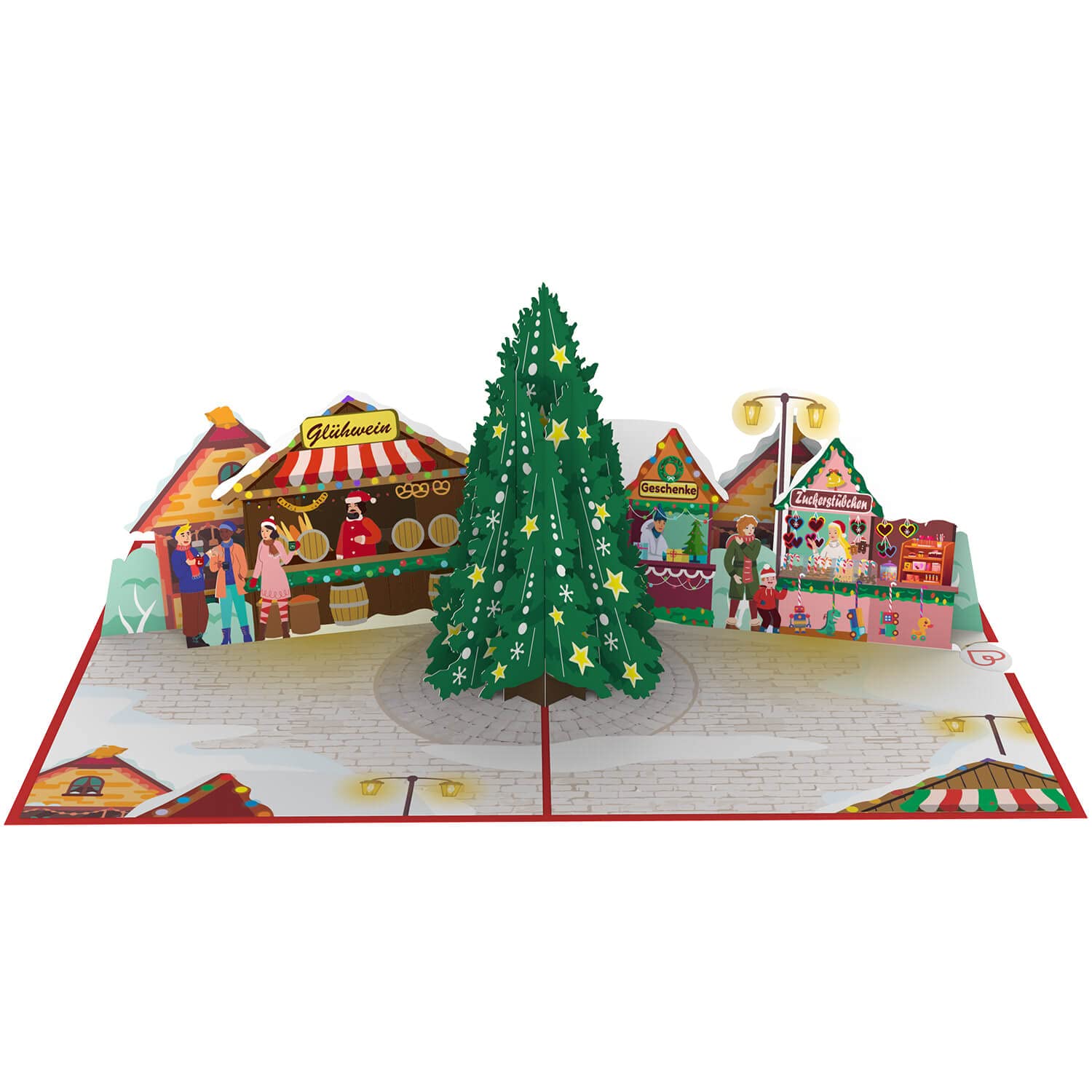 Papercrush® Carte De Noël Pop-up - Motif Sapin De Noël - 3D - Avec Sapin De Noël Et Cadeaux Pour Enfants - Carte De Noël Pour Femme, Maman Et