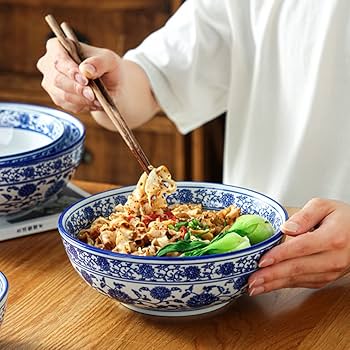 ブルーディナーボウル Amazon.co.jp: セラミックディナーセット 青と白の磁器食器26点