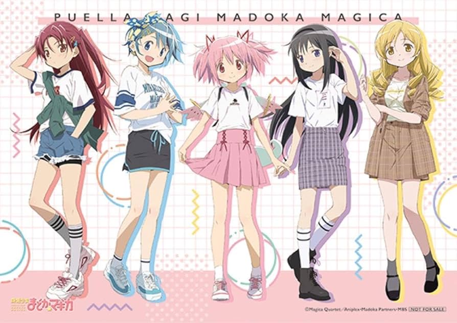 中国限定 魔法少女まどか☆マギカ パンダカフェ アクリルスタンド 5点