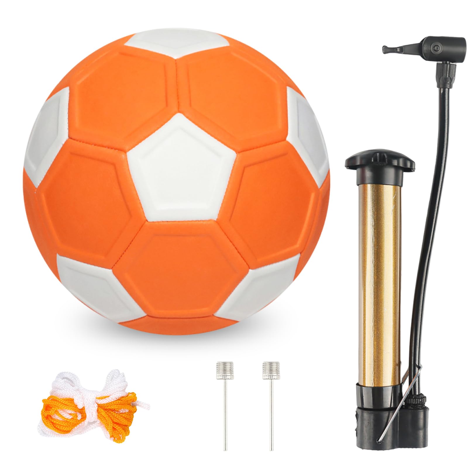 Clvsyh FußBall Curve Ball, Professioneller Curve Fussball GrößE 4, Leichte Fussball Curveball In 20cm, Kurvenball Soccer Ball Kinder Mit 1-Ballpumpe, Geschenk für Fußball lieben