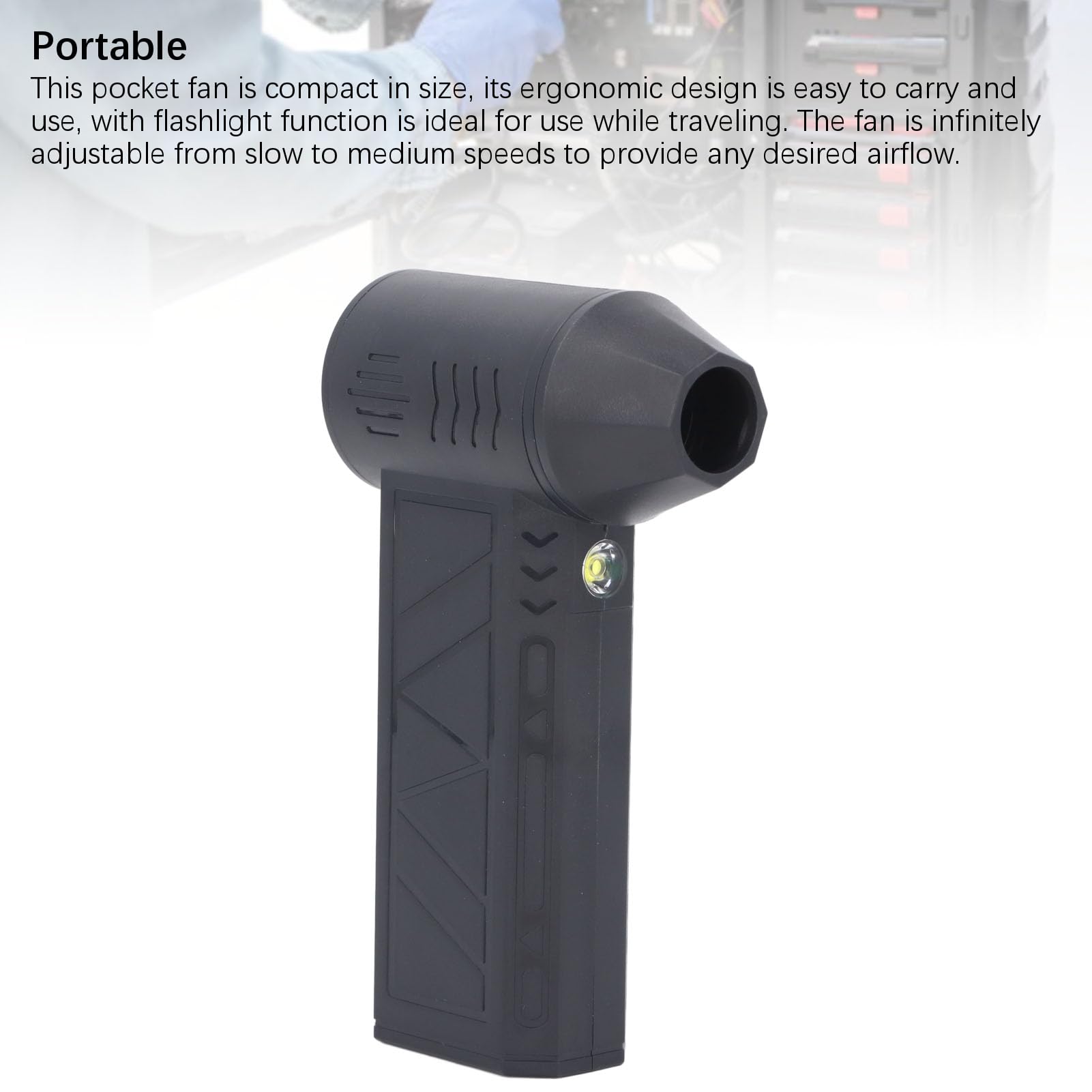 Turbo Jetfan Portátil 22 M/s 150000 Rpm Tipo C De Carga