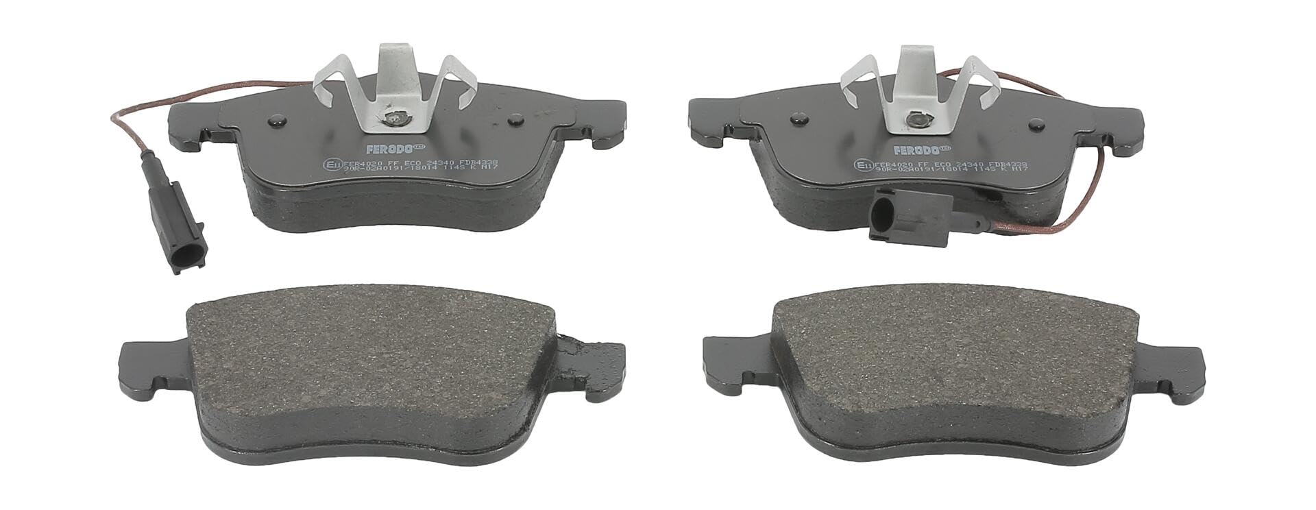 FERODO Plaquettes de freins Avant contact de signal d'usure inclus Épaisseur 20,2mm sans accessoires FDB4338 Compatible avec ALFA ROMEO GIULIETTA 940 Giulietta Van 940 | Compatible avec: ALFA ROMEO GIULIETTA