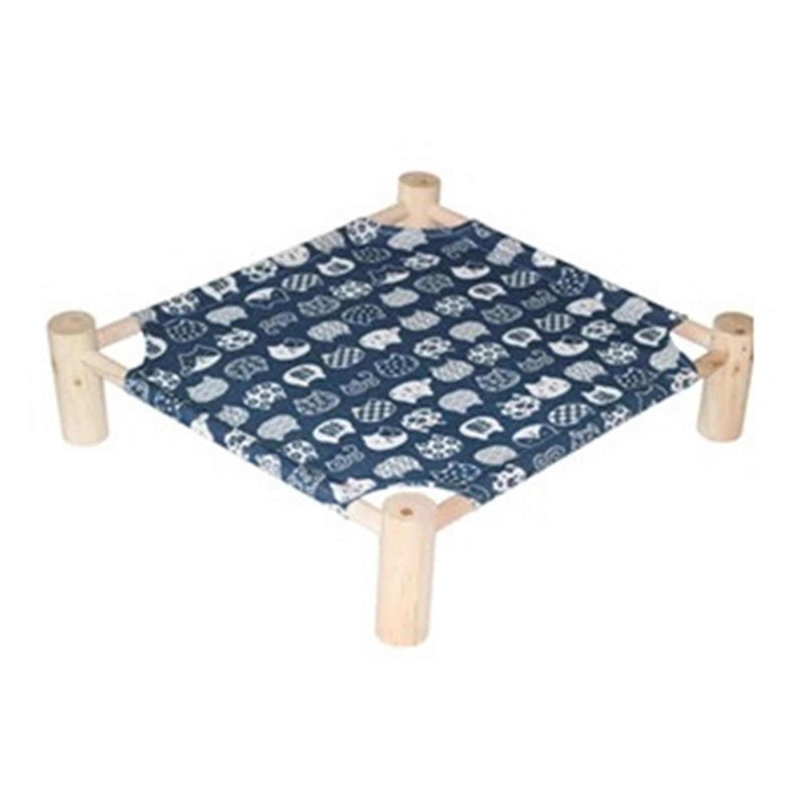 Lit pour chat et maison d'extérieur avec hamac respirant amovible et cadre en toile robuste