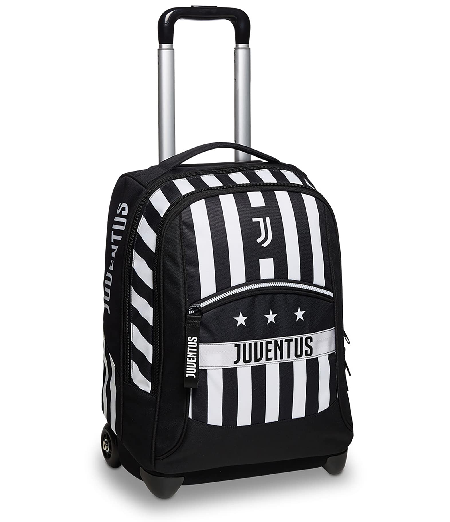 Seven Big Trolley Juventus, Legends Team, Bianco e Nero, 2 in 1 Spallacci Per Uso Zaino, Scuola y Tempo Libero