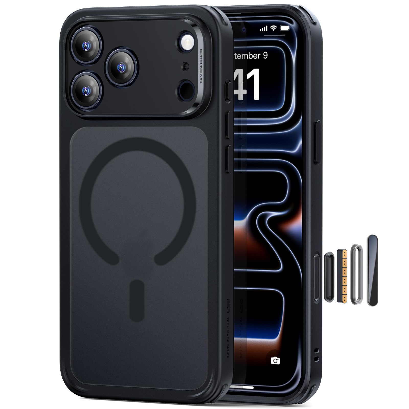 ESR Funda para iPhone 15, Compatible MagSafe, Protección Grado Militar a Prueba Golpes, Funda Magnética para iPhone 15, Funda Híbrida Classic (HaloLock), Transparente — view 74