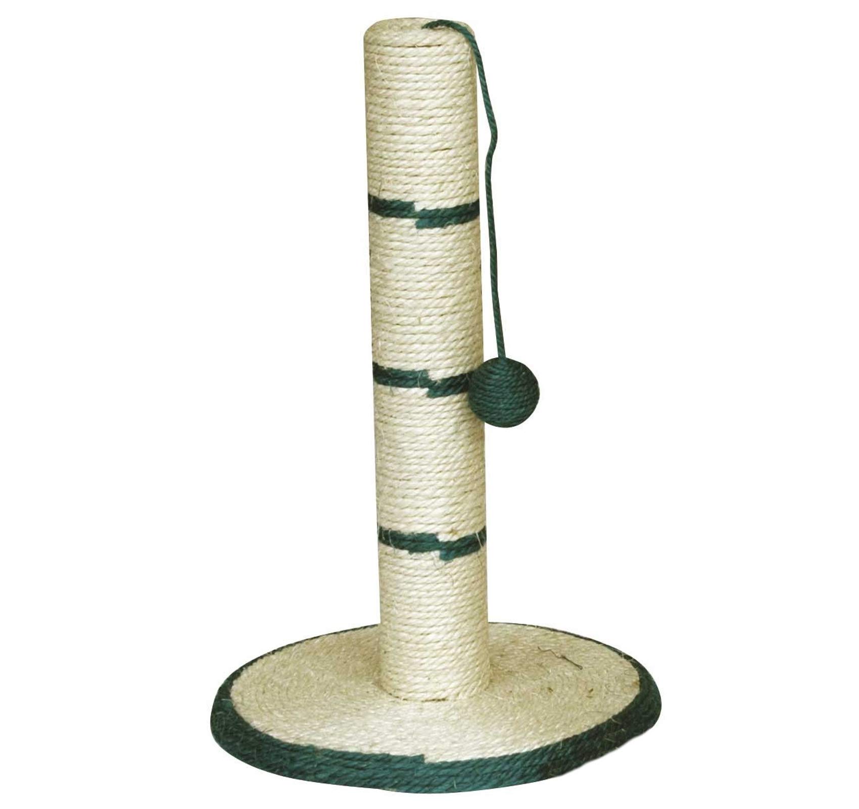 Gor Pets Cat Scratching Post Kitten Sisal Rope Scratcher Play Toy - Green (46cm Tall)