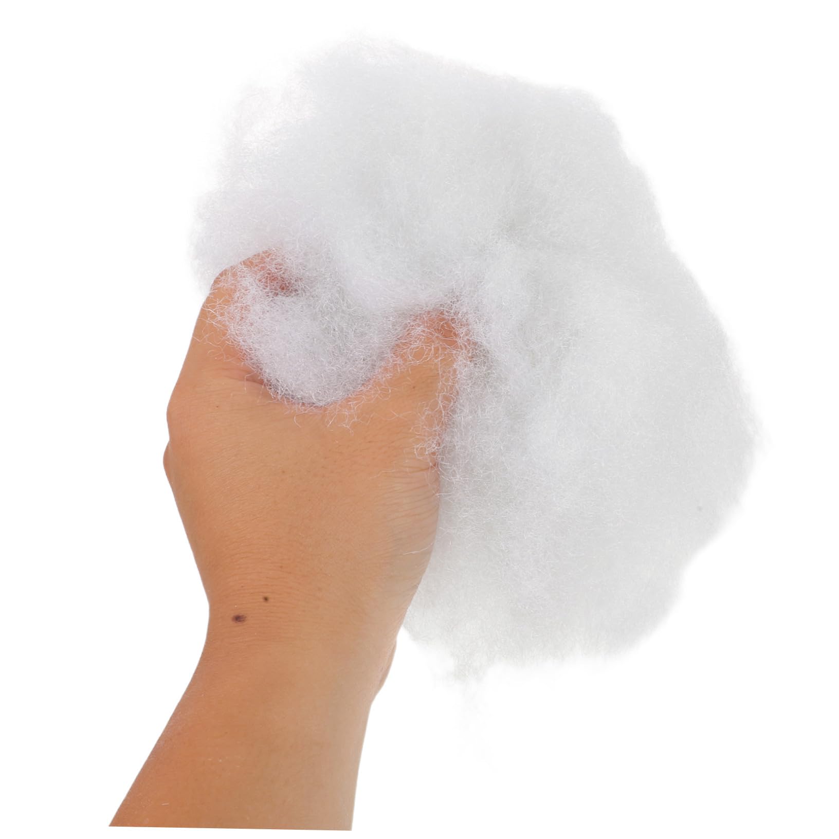 500g Relleno de Fibra para Juguetes de Poliéster Blanco, Alta Resiliencia para Cojines y Manualidades en Hogares y Estudios
