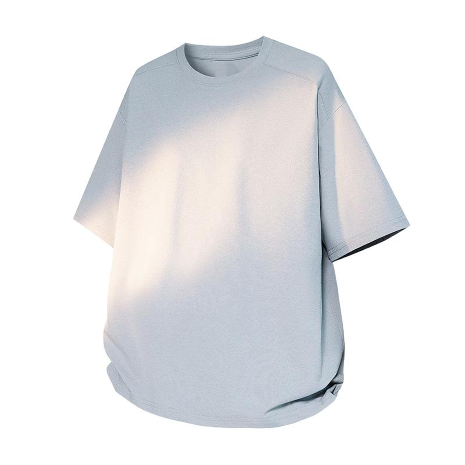 Herren T-Shirt Sommer Locker Atmungsaktiv Dünn Kurzarm Oberteil