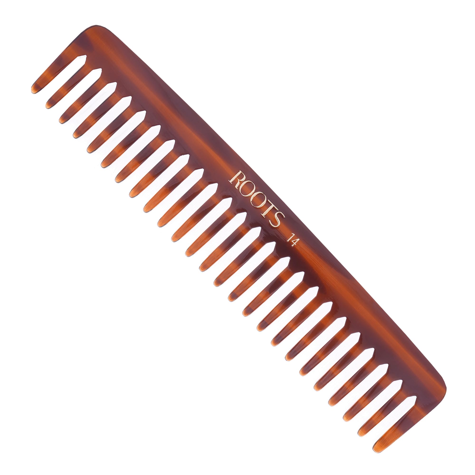 Roots - Classic Brown Wide Tooth Comb - Hair Comb For Men and Women - Style your Hair Hassle-Free - Light Weight for Healthy & Stylish Hair - Pack of 1- Model no.14-picture-24