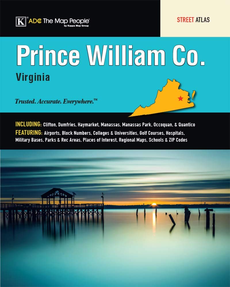 Prince William Co VA Atlas Kappa Map 9780762593057 Books
