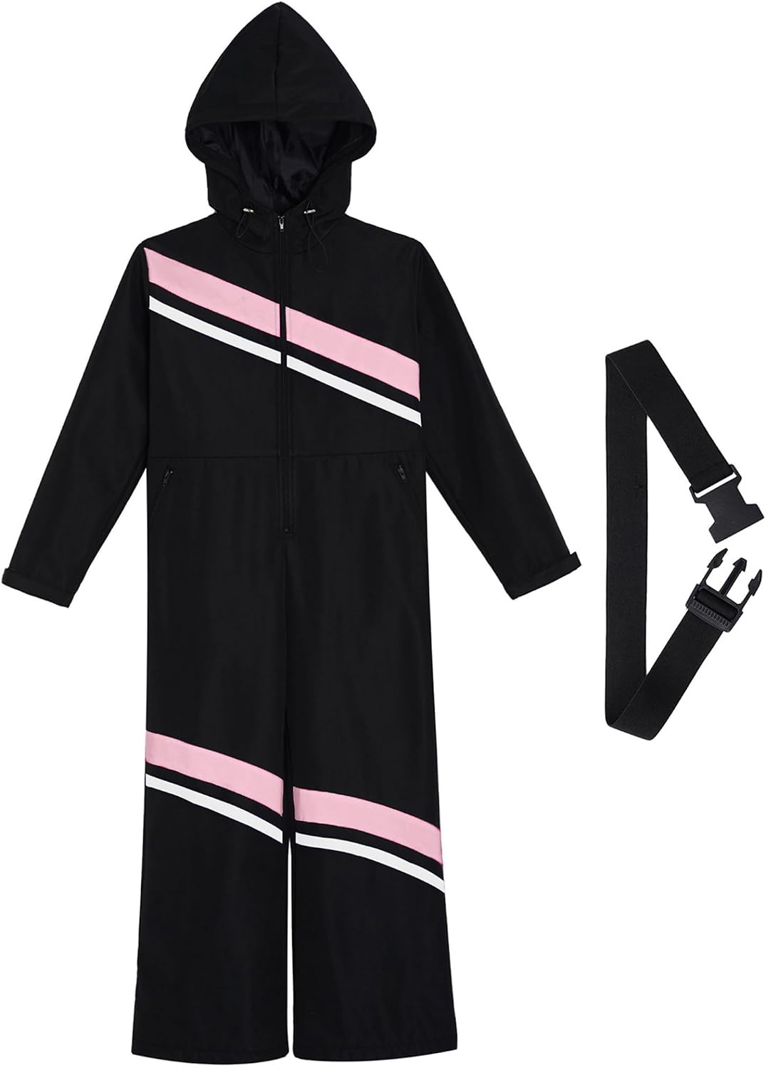 Yhong Kids One Pieces Ski Suits Boys Girls' Waterproof Snowsuits with Belt Winter Outdoor Snowboarding Jumpsuits
