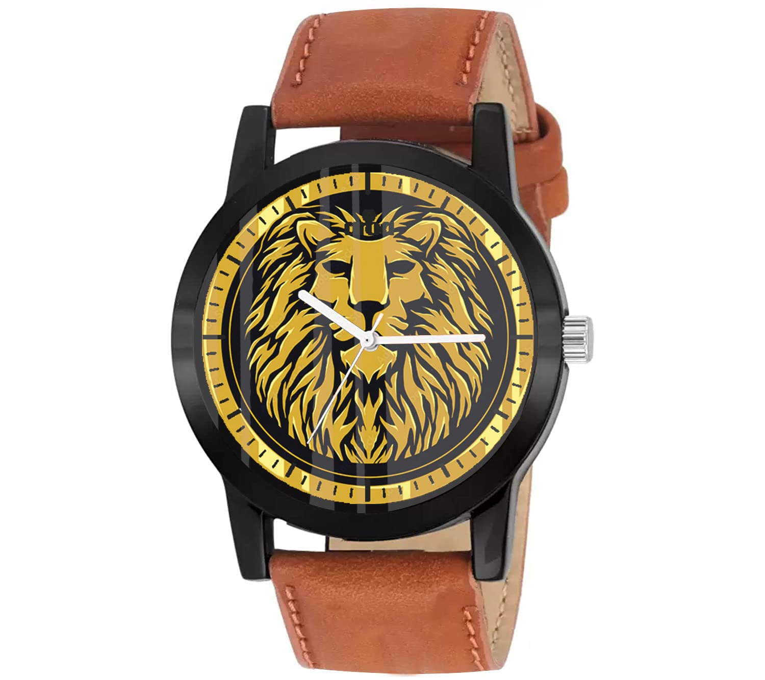 AROA Watch New Watch for Head Lion Gold Logo Model : 492 Black Metal Type Analog Black Strap Watch Black Dial for Men Stylish Watch for Boys (B0C49HQ1QJ) Amazon Price History, Amazon Price Tracker