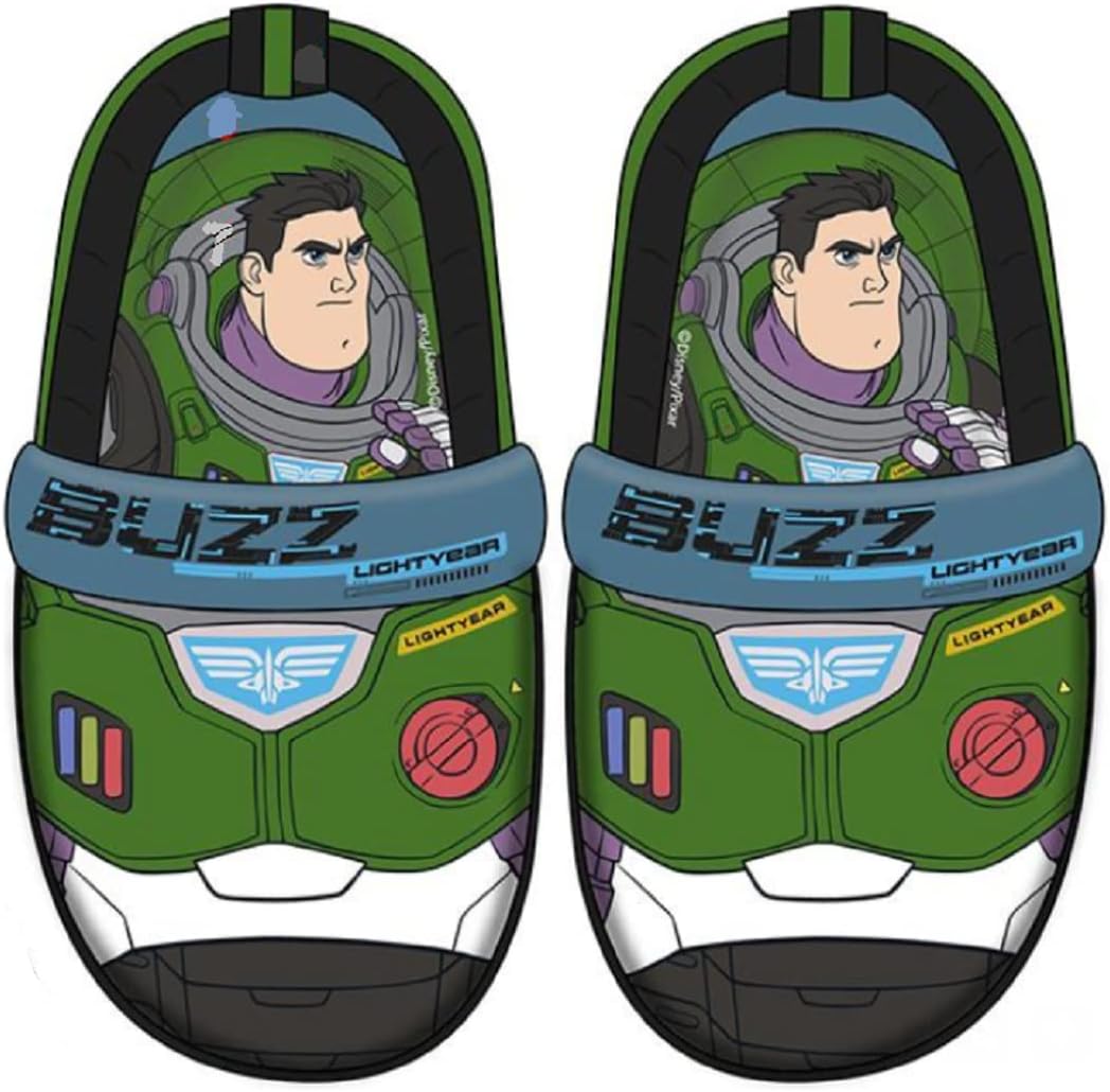 Disney Boy's Toy Story Buzz Lightyear and Woody Slippers (Gree