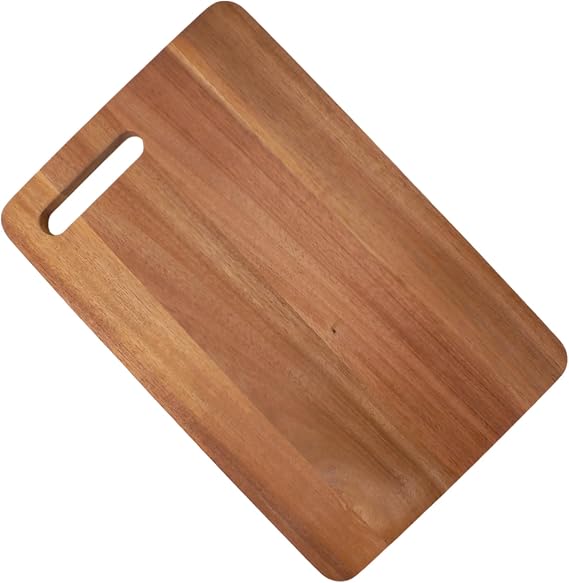 Deconox Acacia Cutting Board Antibacterial Washable Chopping Board Rectangular 34x22CM | Antibacterial and Washable Acacia Cutting Board - Ideal for Your Hygienic and Durable Chopping Works