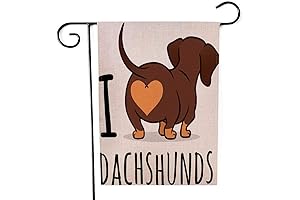 Dachshund Home Decor Art Garden Flag EMMTEEY
