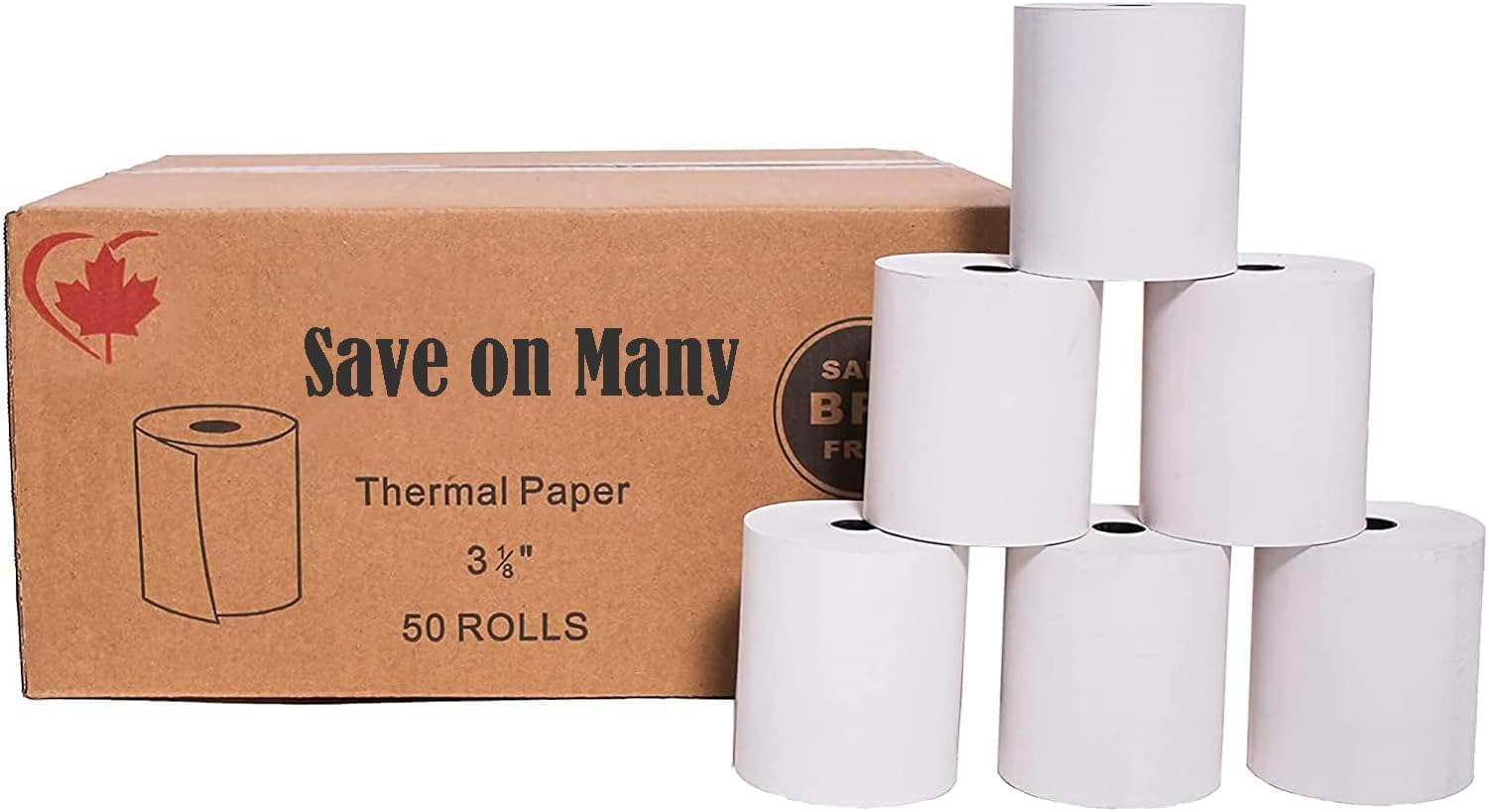 Custom Printed Logo Cash Register Thermal Paper Roll - Thermal Paper Rolls, Bond Paper