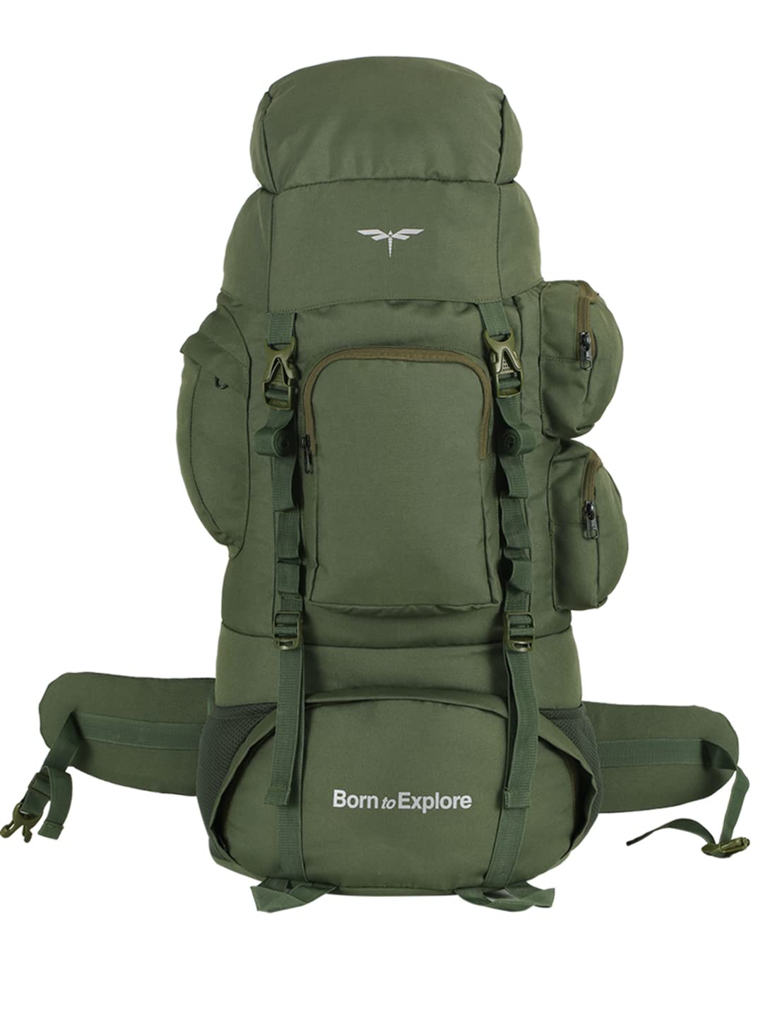 Impulse 75L Banyan Green Rucksack – Travel Backpack for Men