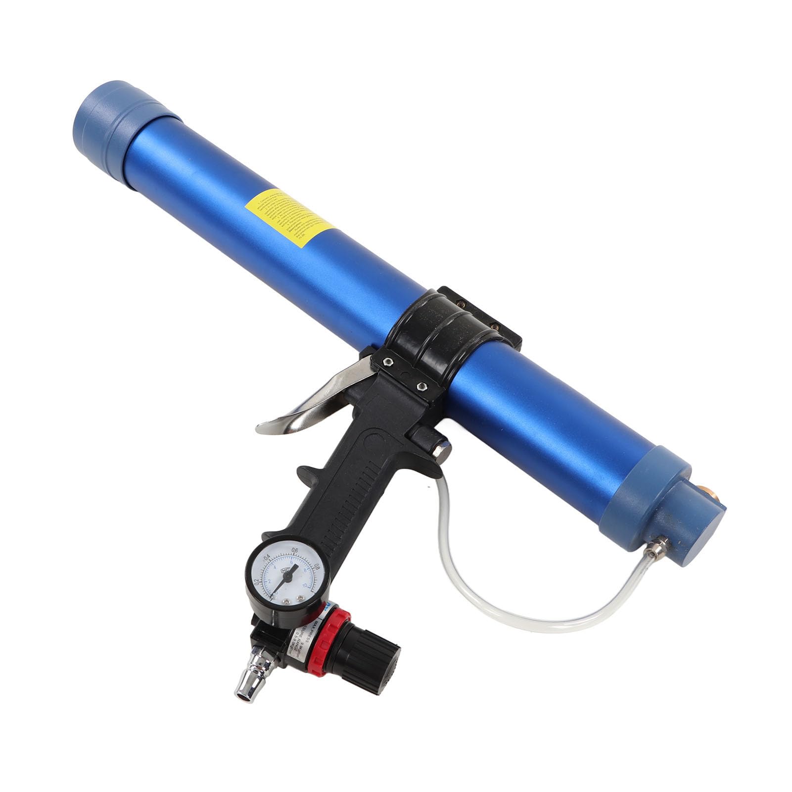 Fafeicy 1/4in Pneumatyczny Pistolet do Kleju do Szkła z Manometrem, z regulowaną prędkością, Narzędzie Uszczelniaczy 600 Ml Dekoracji Budynków Paneli Słonecznych