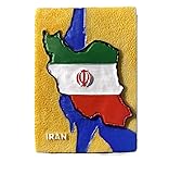 peintre iranien iman maleki 1. Aimants de réfrigérateur 3D Iran en résine peinte à la main.