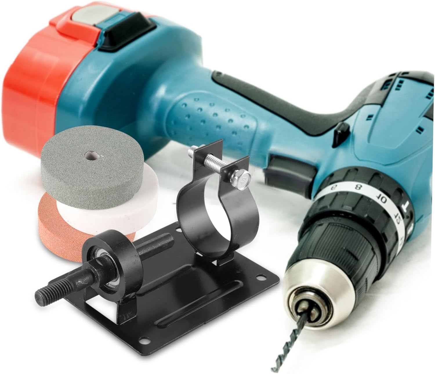 VILLCASE 1Set Drill Holder Stand with Vise Clamp Versatile Drill Bench Vise for Enhanced Stability and Applications Compatible with Various Drill