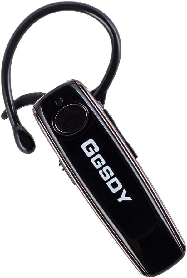 GGSDY Wireless Bluetooth Headset Earpiece Headphone with Microphone, 22 Hours Music Playback and 24 Hours Talk Time (Black)