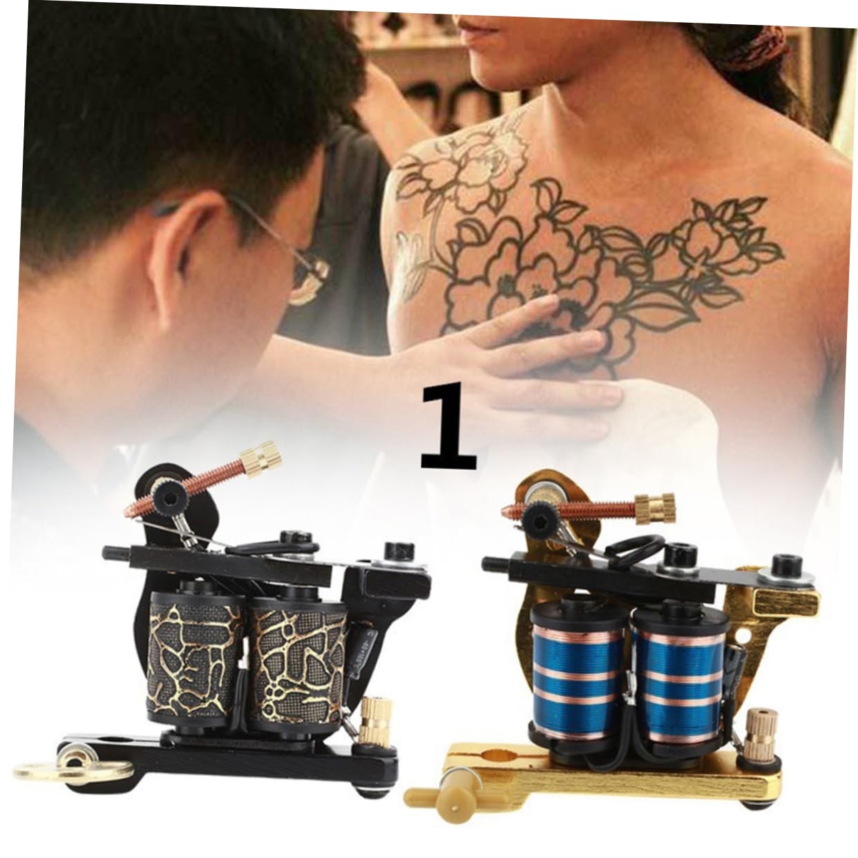 Tattoo Rotationsmaschine aus Metall, Schwarz, für Tattoo Künstler | Drehmotor Tattoo Maschine, Hohe Genauigkeit, Präzise Leistung, für Professionelle Anwendung und Eigengebrauch