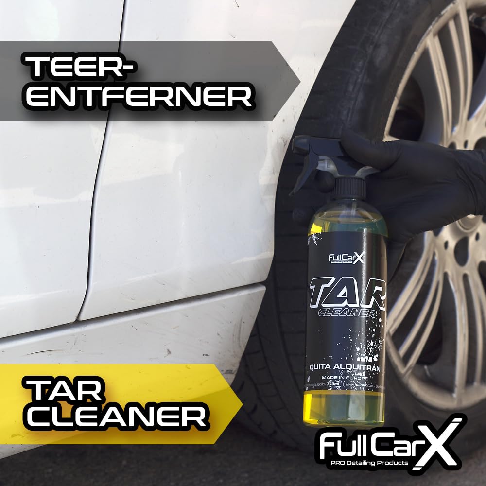 FULLCARX Tar Cleaner 5L Teerentferner Auto, Reiniger Entfernt Flecken Teer Harz Klebstoffen, Sehr Effektiv, Einfach zu Verwenden und Sicher, Autopflege Reinigung Detailing Professionelles Produkt