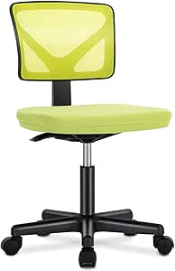 DUMOS Home Office Desk Chair With Footrest, High-Back Mesh Rolling