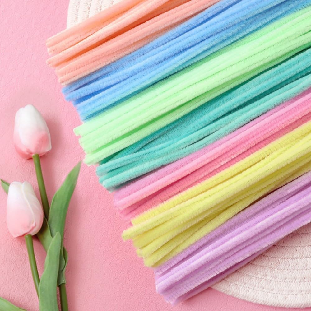 DIY Craft Pipe Cleaners Chenille Stems, Flexible Craft Wires for Flower Making, Bouquets and Festive Decorations-image-27