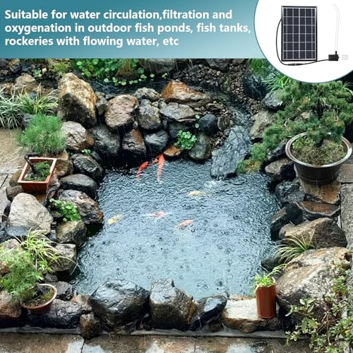 Bomba de agua eficiente de 12V con panel solar de 6W y filtrado integrado 3