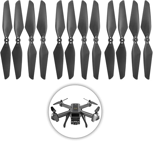 Accesorio 12PCS Negro Hélice para D15 MJX B20 Bugs20 Control Remoto Drone