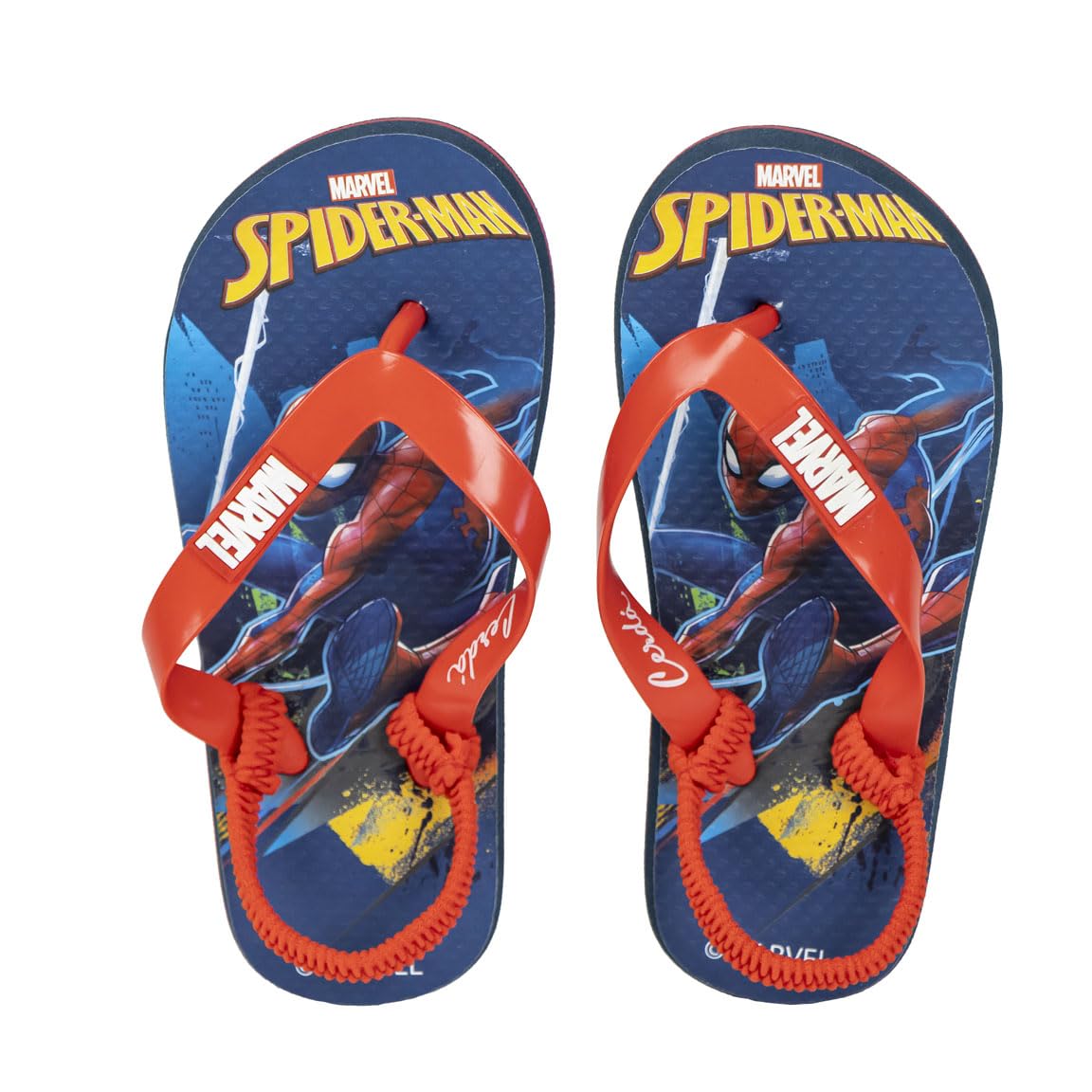 CERDÁ LIFE'S LITTLE MOMENTS Spiderman Flip Flops for Kids - Multicolour - Size 1 - Made of 100% EVA - Finger Flip Flops - Spiderman Print - Original Product Designed in Spain