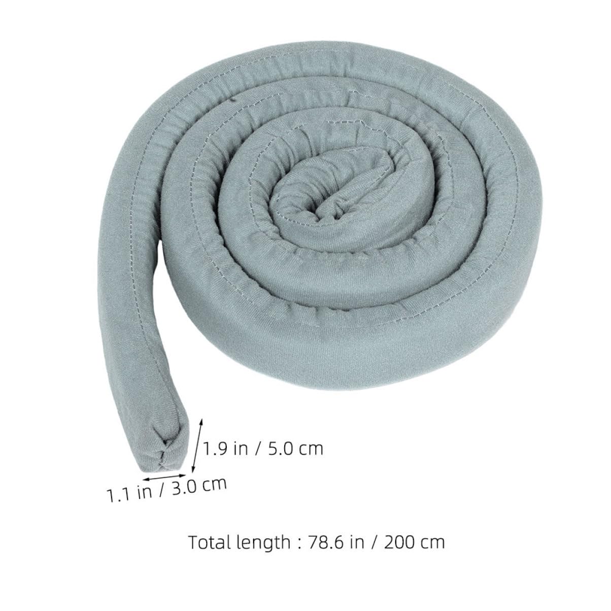 Cabilock 2pcs Bed Gap Filler for Mattress Seams Soft Headboard Seam Cushion Space Saving Bed Edge Extender Prevents Items from Falling Easy Installation