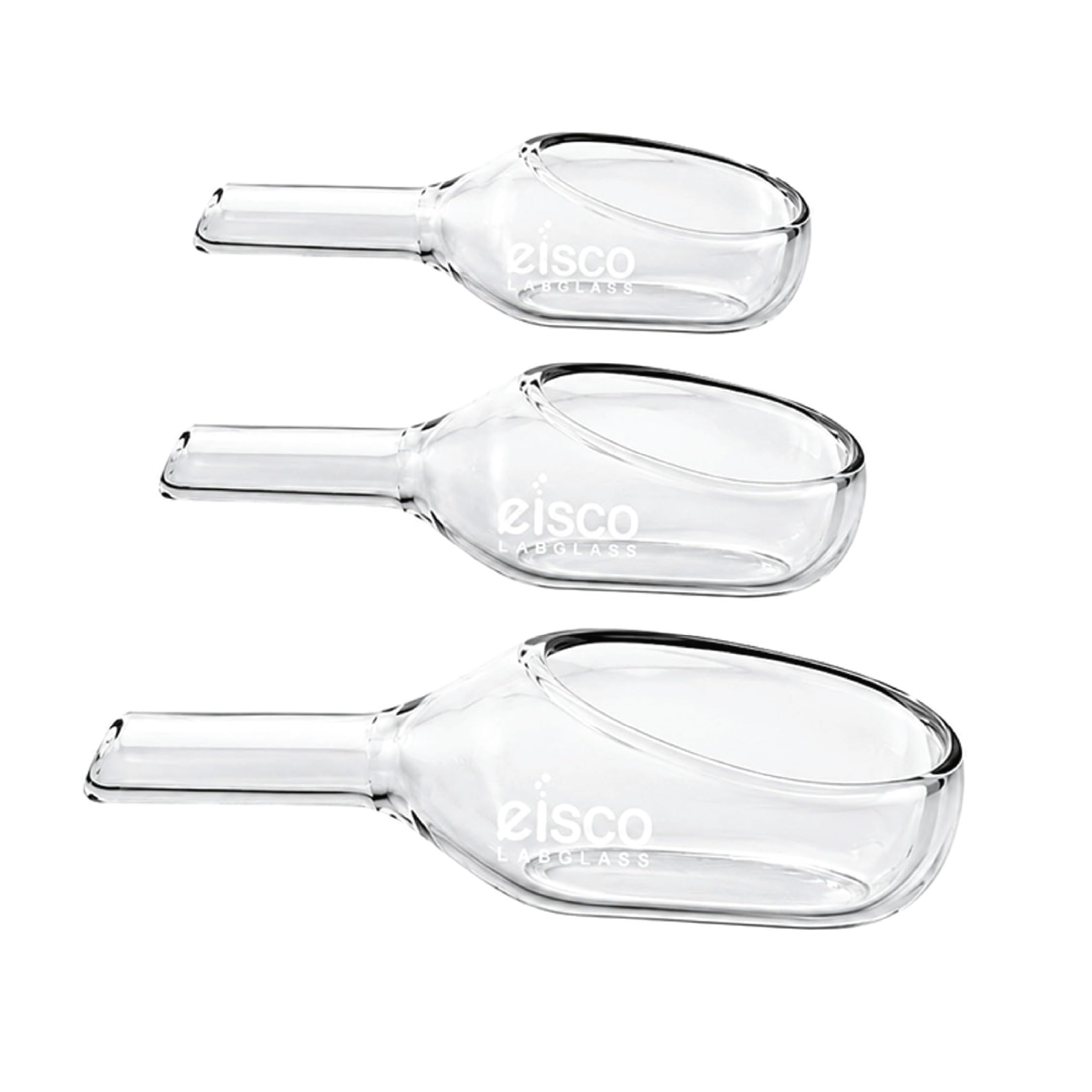 Eisco Borosilicate Glass Weighing Scoops – Pack of 3 (3ml, 5ml, 10ml), High-Temperature Resistant, Tubular Arm, Ideal for Chemistry, Laboratory, Powder Weighing & Science Experiments-image-35