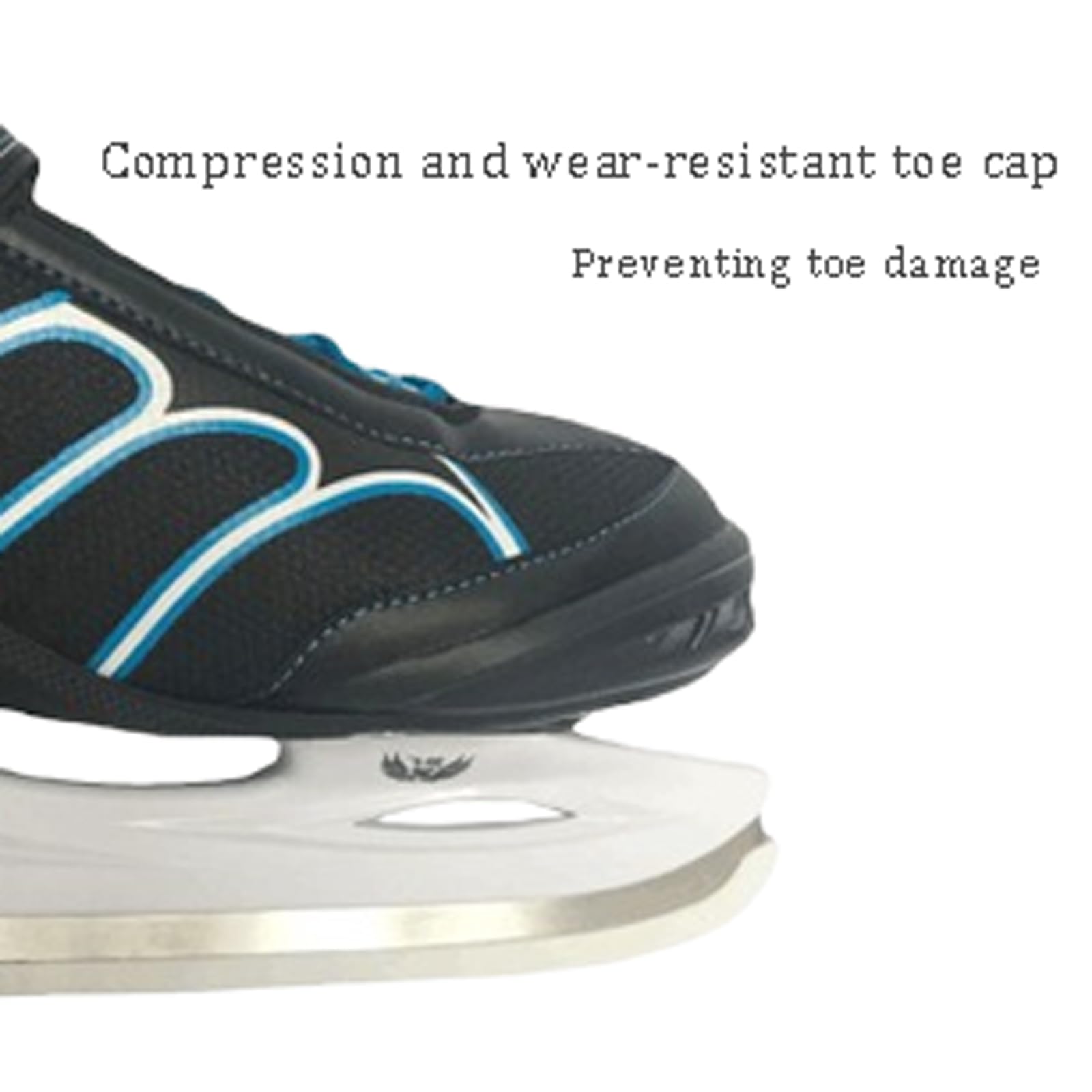 Patins à glace professionnels pour débutants hommes et femmes- Patins À Glace avec Système De Laçage Rapide Et Boucle À Poussoir pour Un Maintien Sûr- chaussures de patinage en acier inoxydable