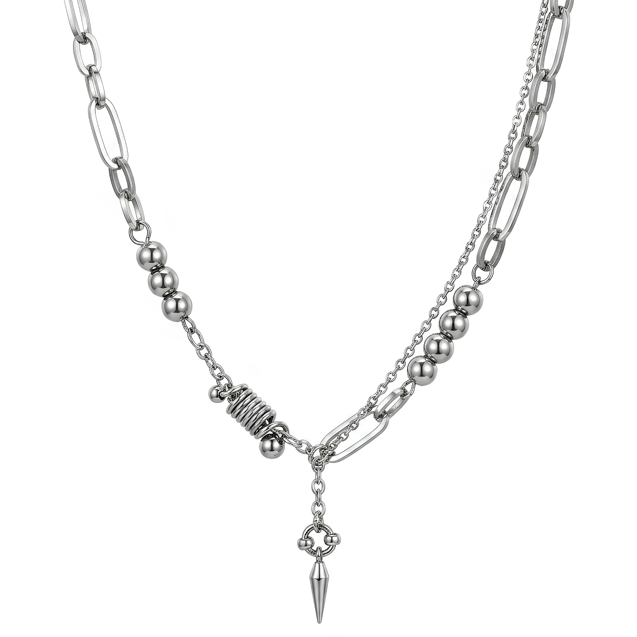the men thing ZERIK - Titanium Steel Pendant with 20inch Chain for Men & Boys with adjustable cable chain-picture-13
