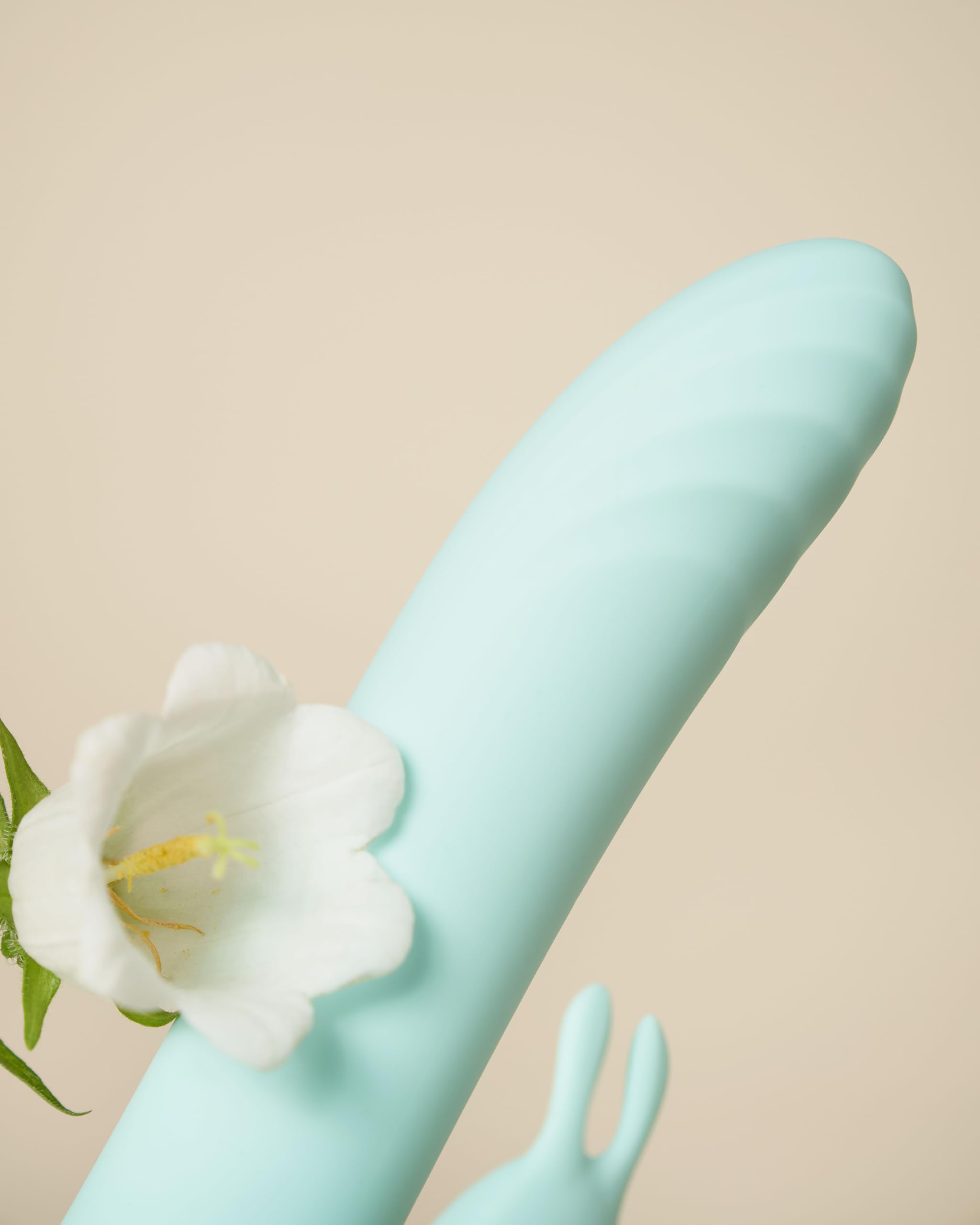 Control Be Playful, Vibratore Rabbit con Effetto Spinta e Braccio Flessibile per il Clitoride, Silicone medico senza Ftalati, Ricarica USB, Water Splash (IPX4)