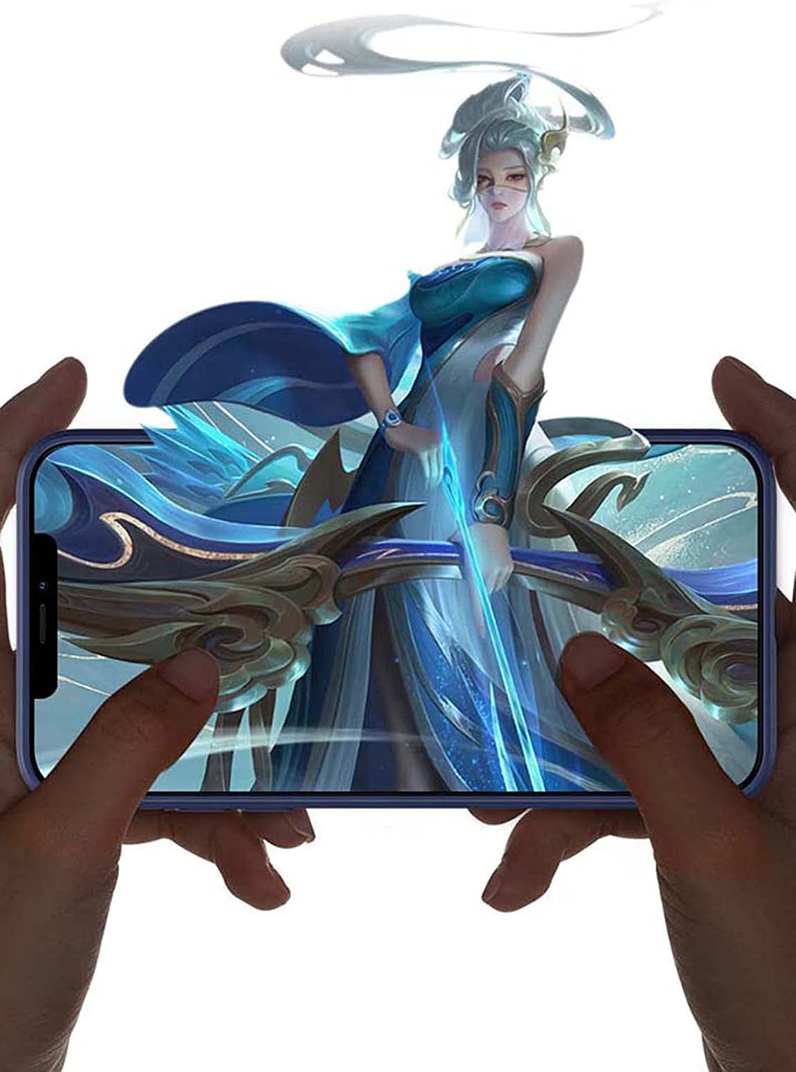 SCHIK Funda trasera totalmente envuelta, para Apple iPhone 13 Mini (2021) de 5.4 pulgadas, a prueba de golpes, fácil de limpiar, funda de silicona líquida [protección de pantalla y cámara] (color: