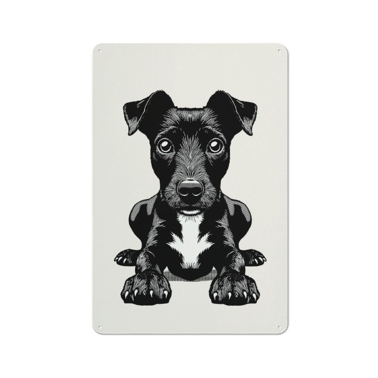 Junmoney Style-6 Vintage Garden Room Metal Sign 30X20cm Featuring Patterdale Terrier, Utility Space Decor For Shed, Garden Room, Porch Or Garage