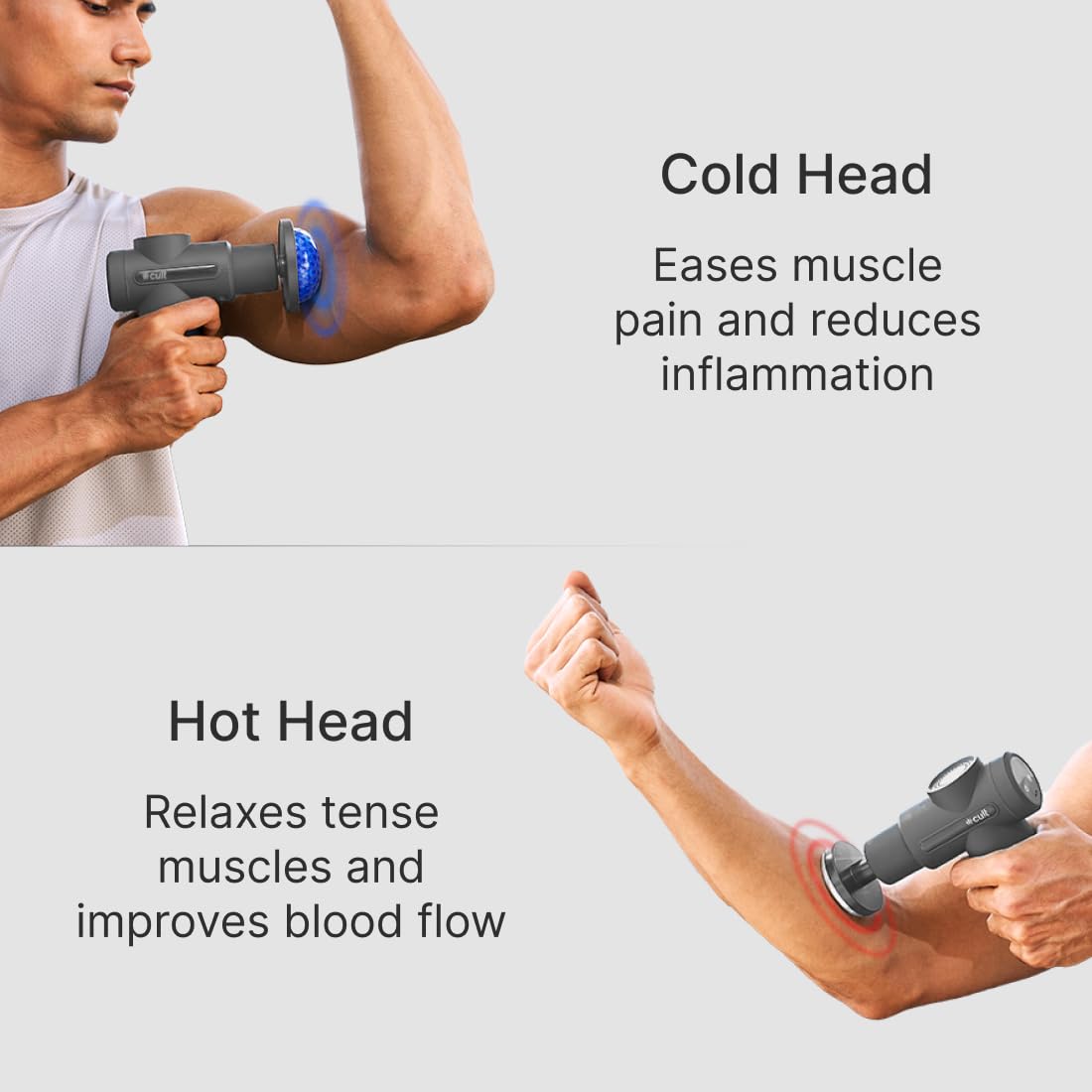 Cult Impact X, Full Body Gun Massage with Hot and Cold Therapy, 3000mAh battery, 6 interchangeable heads, 6 speed level, carry pouches. Cult Impact X, Full Body Gun Massage with Hot and Cold Therapy, 3000mAh battery, 6 interchangeable heads, 6 speed level, carry pouches.