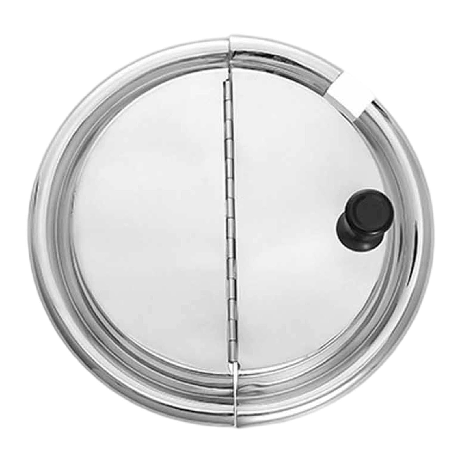 Coperchio per Acciaio Inossidabile con pomello, Coperchio per pentola con Cerniera per pentole da Viaggio, Diametro 25 Cm